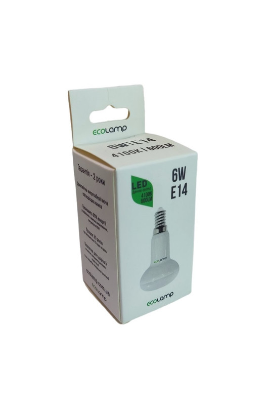 Лампа світлодіодна ECOLAMP, 6 Вт, (EL-R396144100)